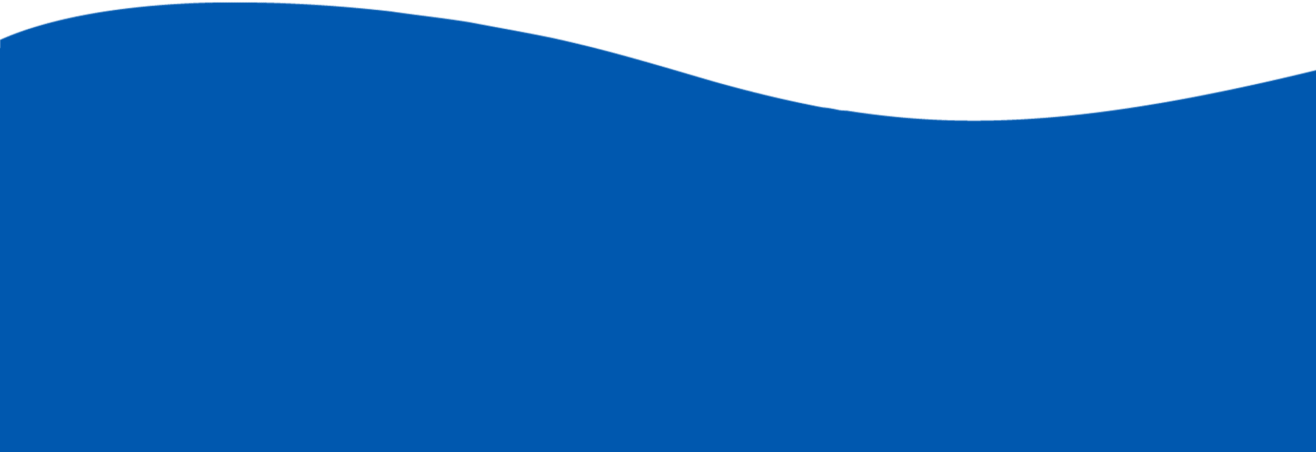A graphic with a smooth, blue wave shape occupying the bottom portion—curving upward toward the top left—against a white background above, ideal for vet or veterinarian branding.